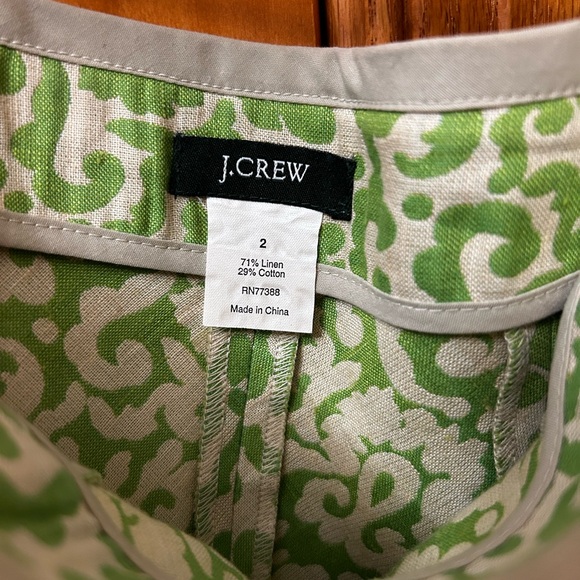 J.Crew Green and Khaki skirt - Picture 2 of 3
